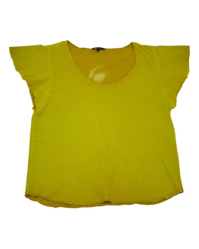 CAMISETA MANGA CORTA ALGODÓN TS_MADRID AMARILLO BOMBAY