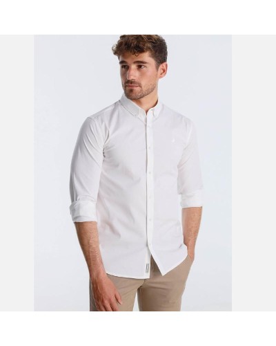 CAMISA MANGA LARGA POPELIN LYCRA ROBERTO - TOTO BLANCO