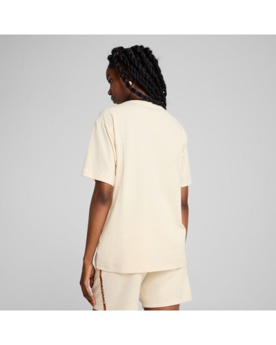 CAMISETA MANGA CORTA ESSENTIALS GRAPHIC ANIMAL RELAXED TEE BEIGE