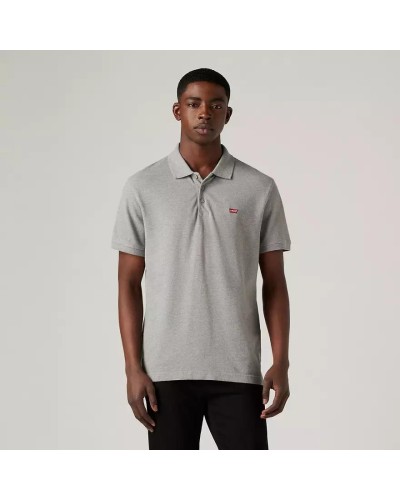POLO MANGA CORTA LEVIS HM POLO MID TONE GREY HEATHER PIQUE