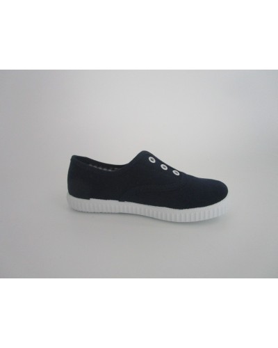 LONA INGLES ELASTICO PIQUE MARINO