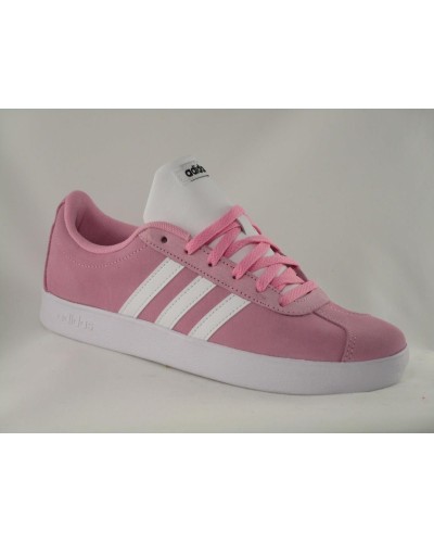 DEPORTIVO VL COURT 2.0 K CUERO/SINTÉTICO TRUE PINK/FTWR WHITE/CORE BLACK