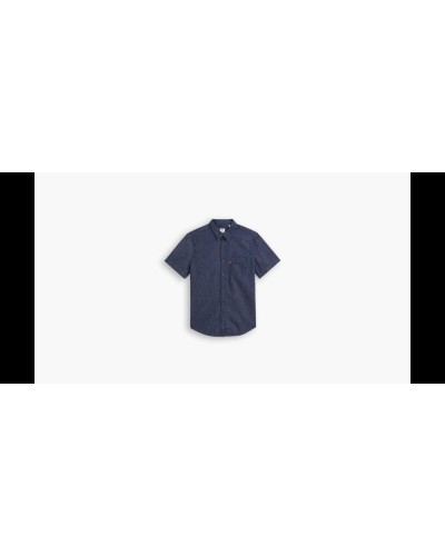 CAMISA MANGA CORTA LEVI’S® MENS SHORT SLEEVE SUNSET 1 POCKET STANDARD FIT SHIRT 80% ALGODÓN 20% CAÑAMO CORTE NORMAL DARK INDIGO